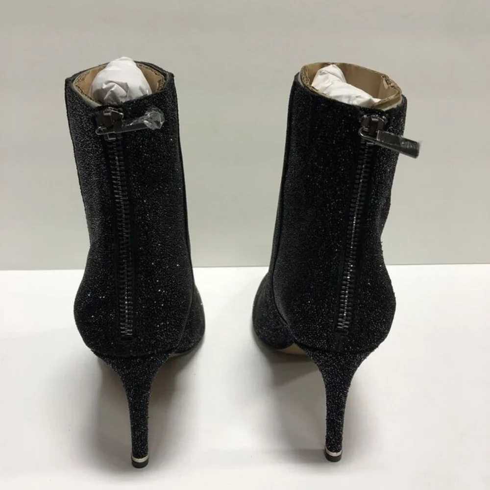 Kenneth Cole Women’s Riley 85 Black Sparkle Simple Bootie Size 8M